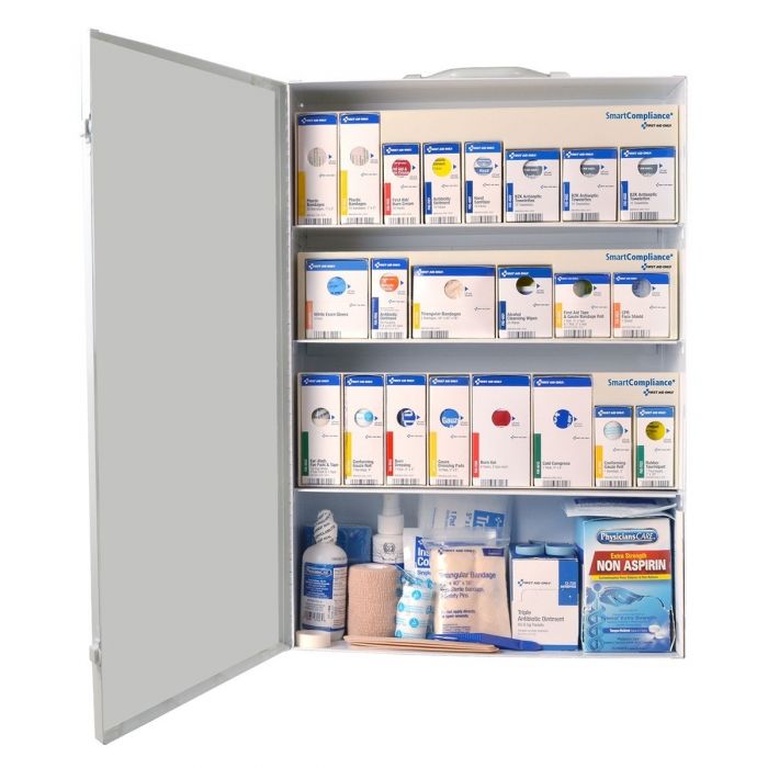 First Aid Only 100 Person SmartCompliance RetroFit Food Service Without Medications, ANSI Compliant (Case Of 2)