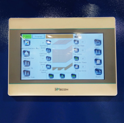 PEC Scales Stretch Wrap Machine Electric Pallet Wrapper with Built-in Scale and Thermal Label Printer Capacity 5000 lbs New