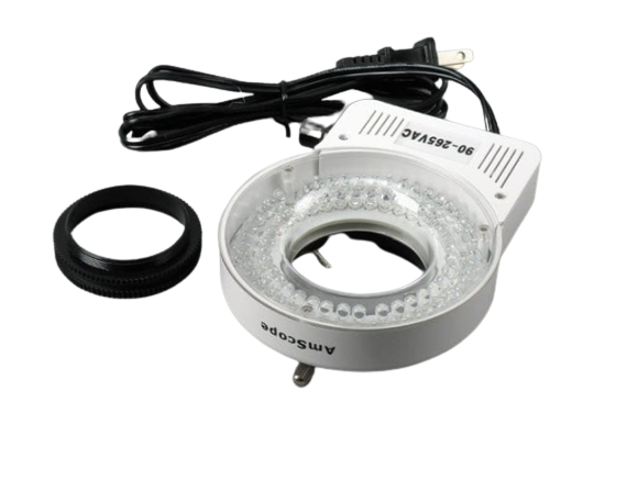 Amscope SM-3T-80S 7X - 45X Trinocular Zoom Stereo Microscope with 80 LED Light New