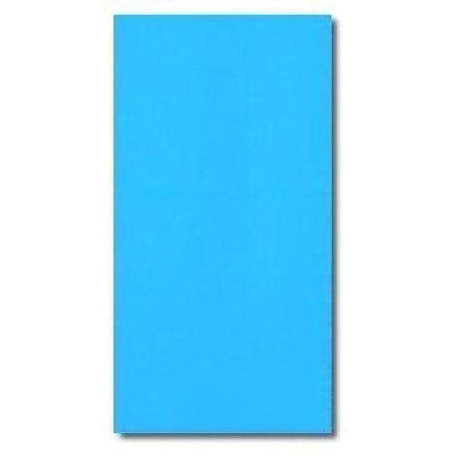 15 x 30 Foot Oval Overlap Above Ground Pool Liner, Solid Blue, 25 Gauge