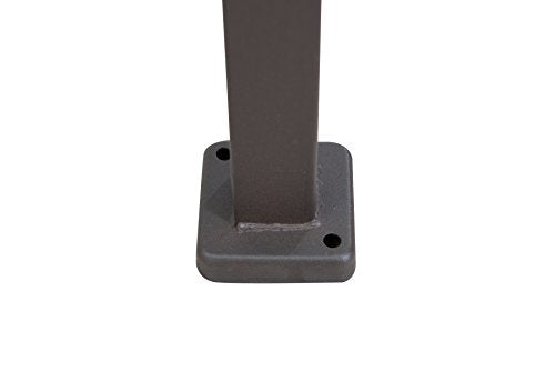 Sunjoy L-GG001PST-F 8' X 5' Soft Top Brown Double Tiered Canopy Grill Gazebo With 4Pcs Led Gazebo Grill,