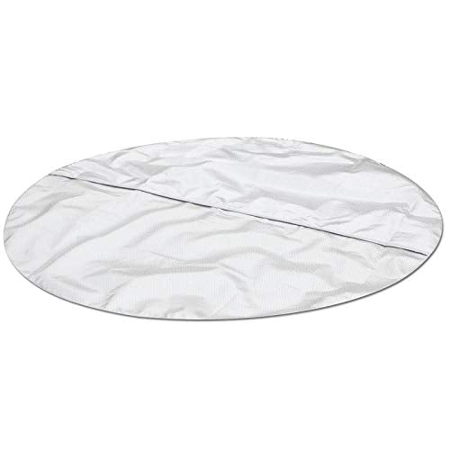 Intex 28409E PureSpa 6 Person Home Outdoor Inflatable Portable Heated Round Hot Tub Spa 85-inch x 28-inch with 170 Bubble Jets, Built in Heat Pump, Soft Foam Headrest, and Cup Holder/Drink Tray