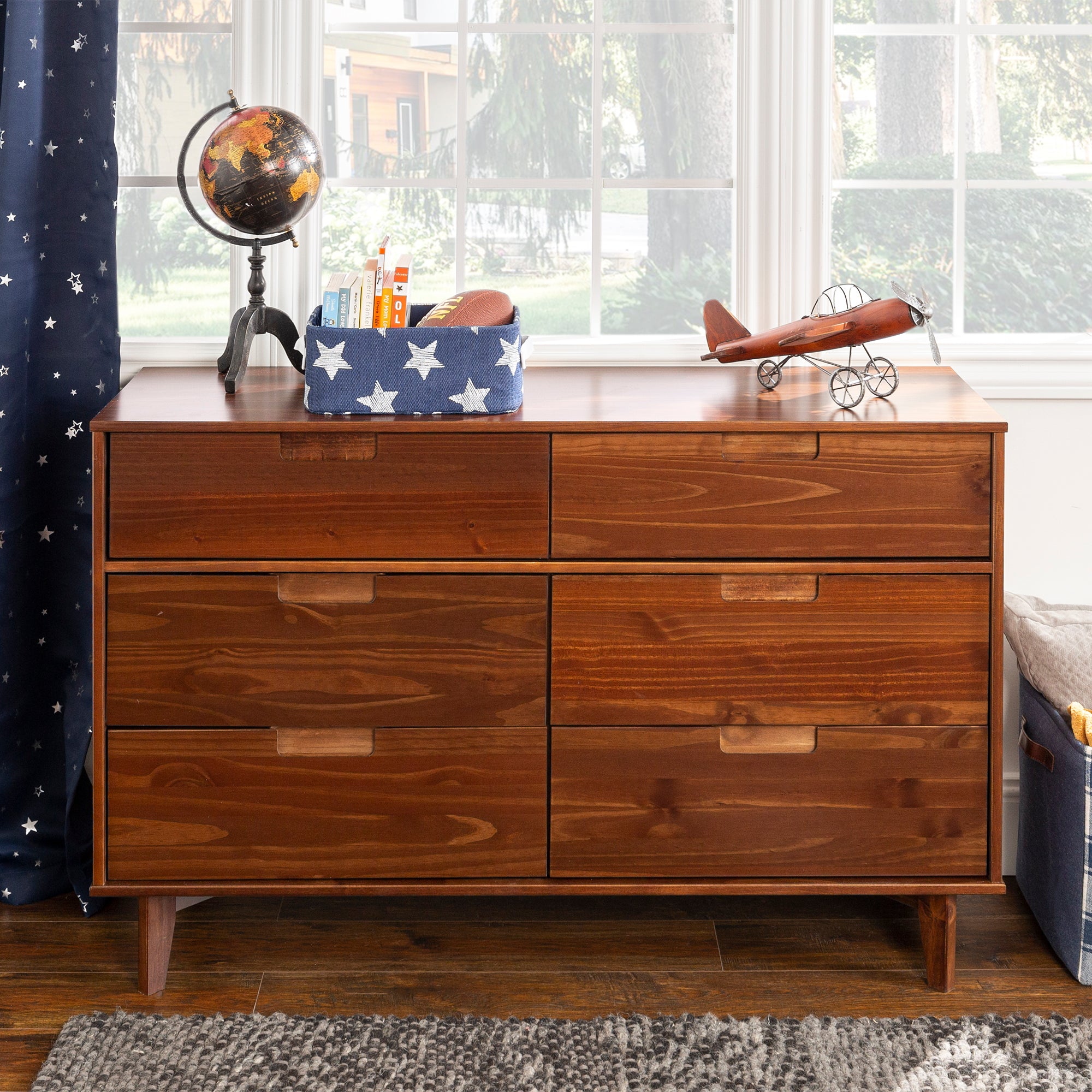 6-Drawer Solid Wood Dresser