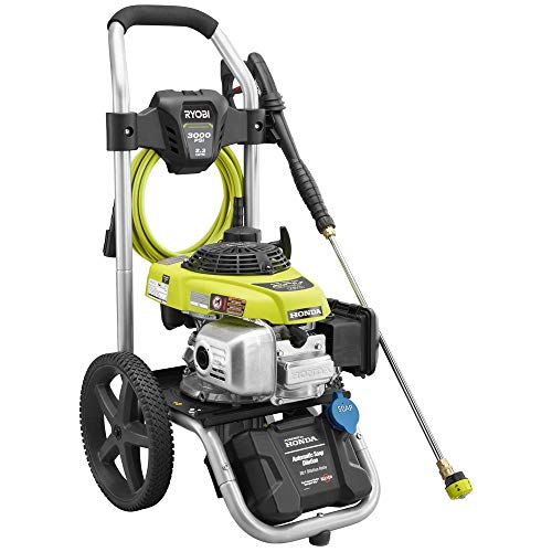 RYOBI RY803001-EP 3000 PSI 2.3-GPM Gas Pressure Washer & Extension Pole with Brush