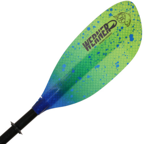 Werner Shuna Hooked Straight Shaft Fishing Kayak Paddle