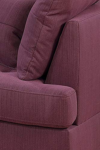 Bobkona 2-Pcs Sofa & Loveseat Purple