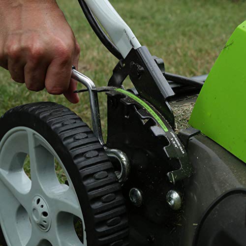 Greenworks 21-Inch 13 Amp Corded Electric Lawn Mower with Extra Blade 25112