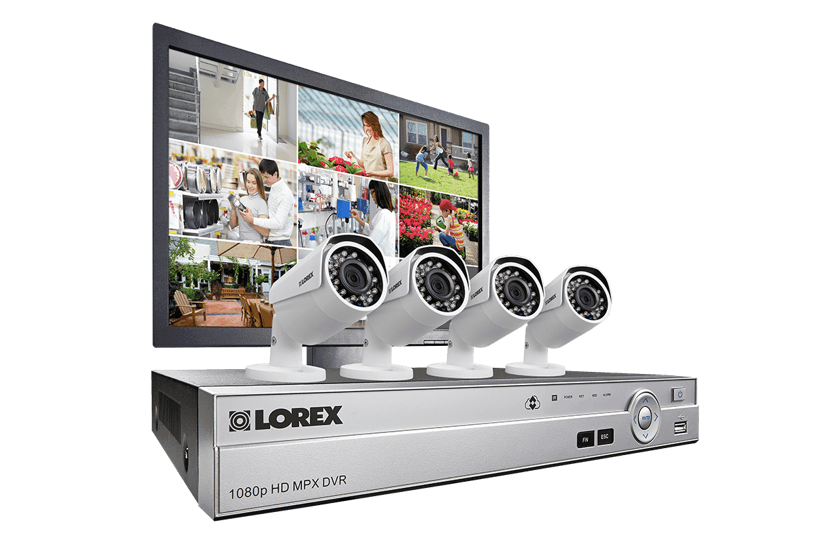 Lorex MPX84MW 1080P 4 Camera 8 Channel 2 TB MPX DVR Security Surveillance Camera System New