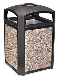 Rubbermaid® Landmark Series™ Receptacle - 50 Gallon, Ash Tray Top