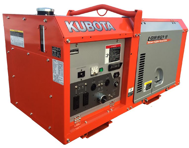 Kubota GL7000-USA Lowboy ll Series 7kW Diesel Generator New