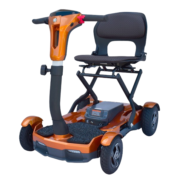 EV Rider Teqno AF S26 Automatic Folding Mobility Scooter Gold New