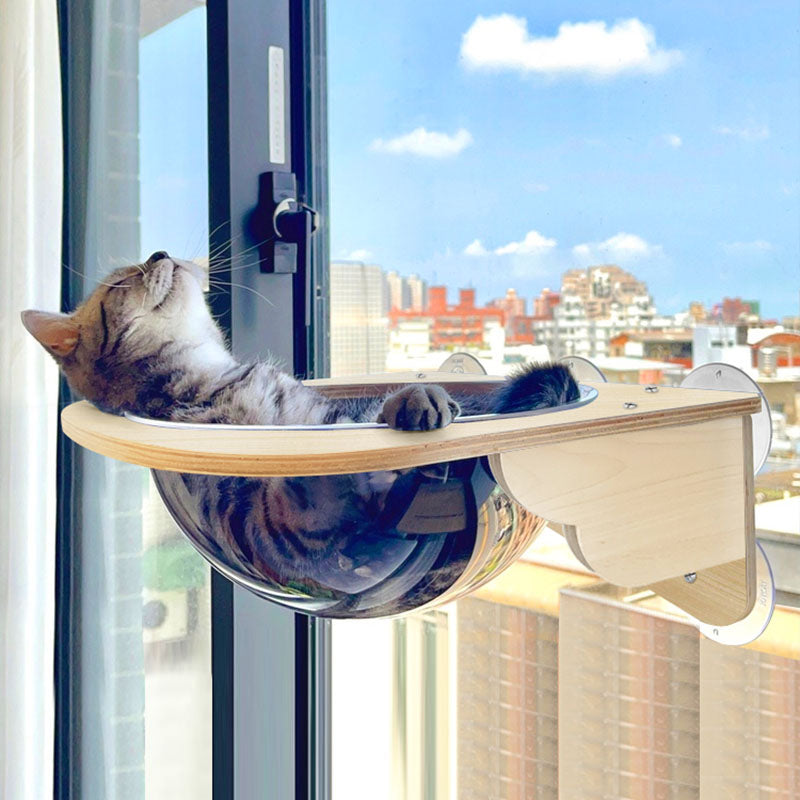 Wood Cat Window Perch