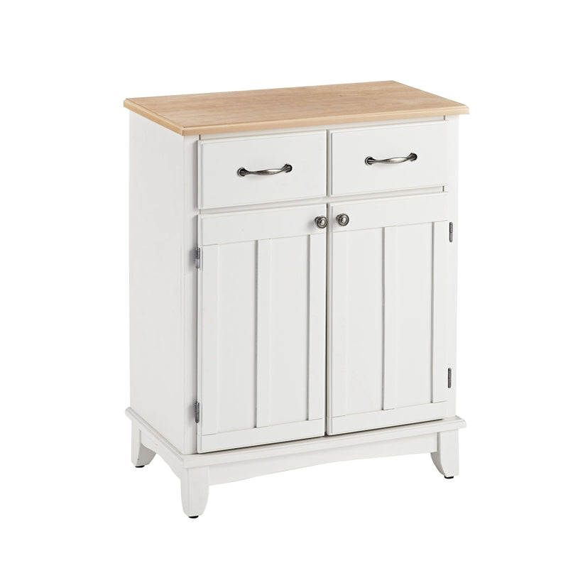 Wood Top Buffet in White