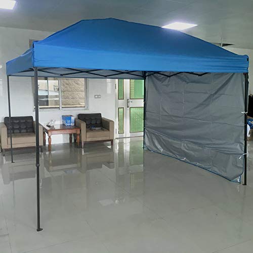 Gazebo WYZQQ Pop-Up Tent Portable Awning Instant Folding Awning with Carrying Case, Complete Accessories, 33 M (10 X 10 Ft) Awning - Blue, Beige