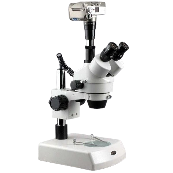 Amscope SM-2TZ-3M 3.5X - 90X Stereo Zoom Microscope with Dual Halogen Lights Plus 3MP Camera New