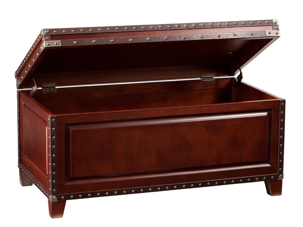 Amherst Trunk Cocktail Table Dark cherry-CK5480