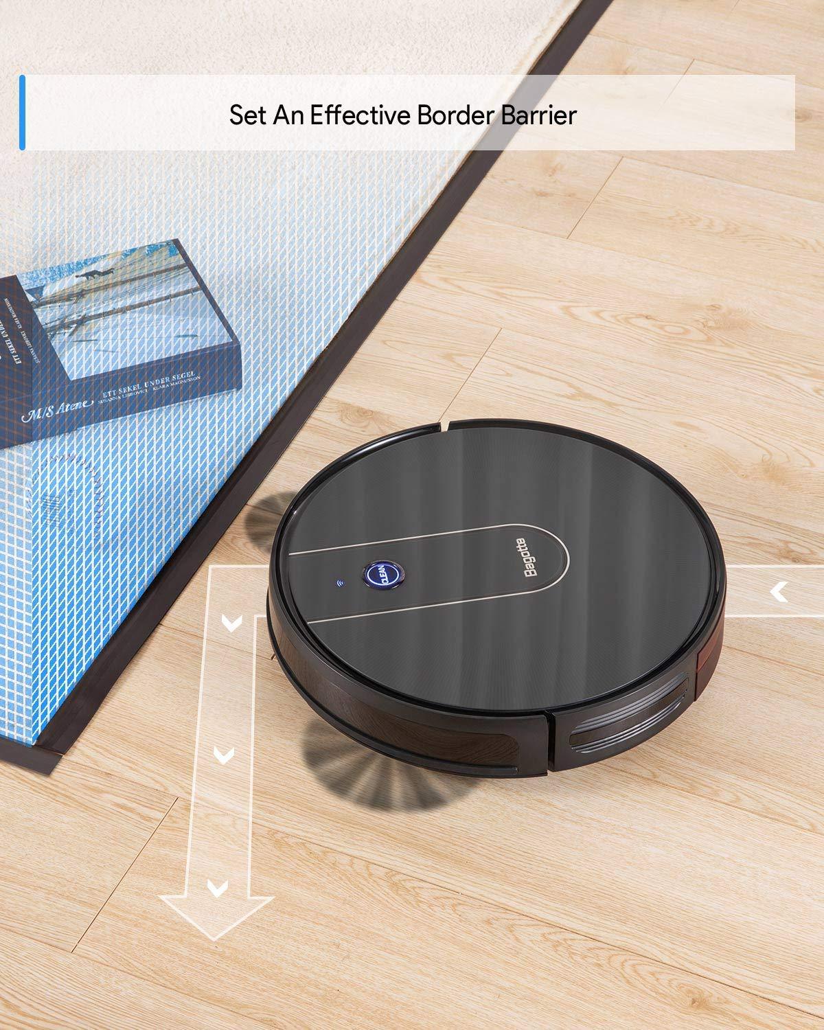 Bagotte BG700 1600PA Wi-Fi Robotic Vacuum Cleaner New