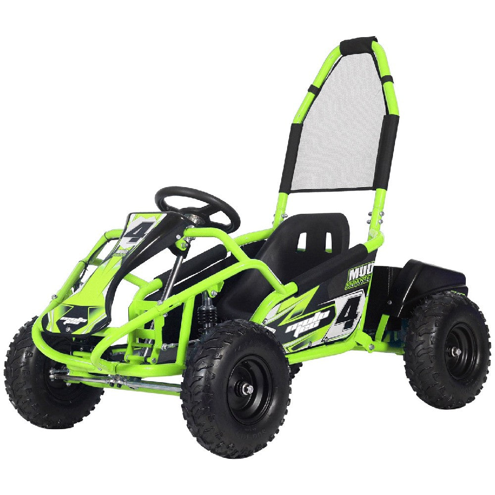 MotoTec Mud Monster Kids Electric 48v 1000w Blue Go Kart Full Suspension