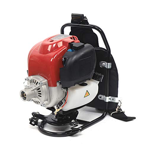 YIYIBYUS Lawn Mower 12-Inch Multifunctional Four-Stroke Gasoline Powered Knapsack Lawn Mower Hedge Trimmer, Cut Weeds and Loosen The Soil, Easy to Carry