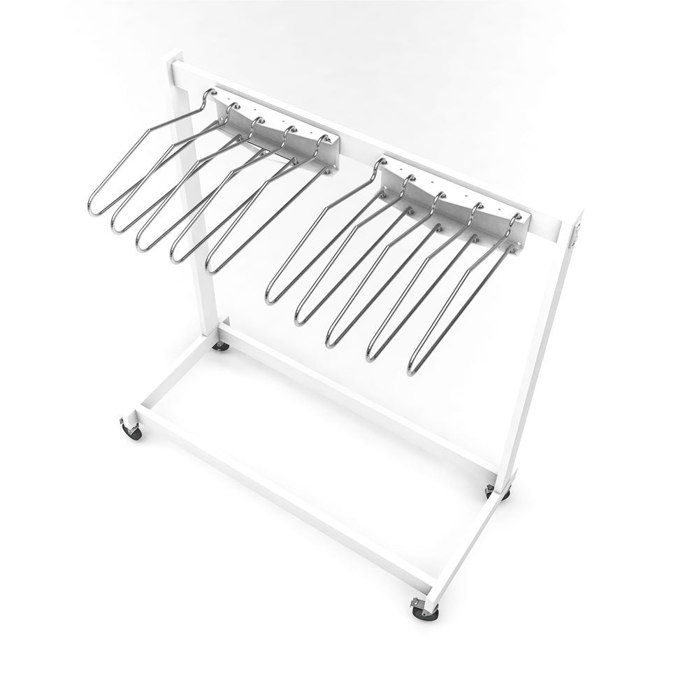 Phillips Safety Garment Style Mobile 10 Arm Apron Rack