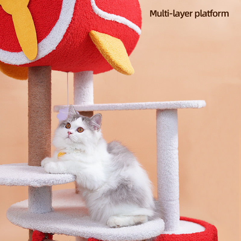 Red Airplane Cat Tree