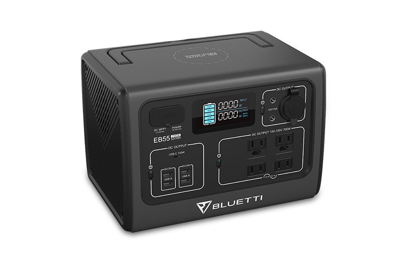Bluetti EB55 537WH/700W Portable Power Station Solar Generator New