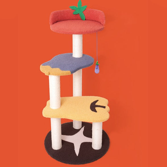 Vegetable Wood Cat Tree