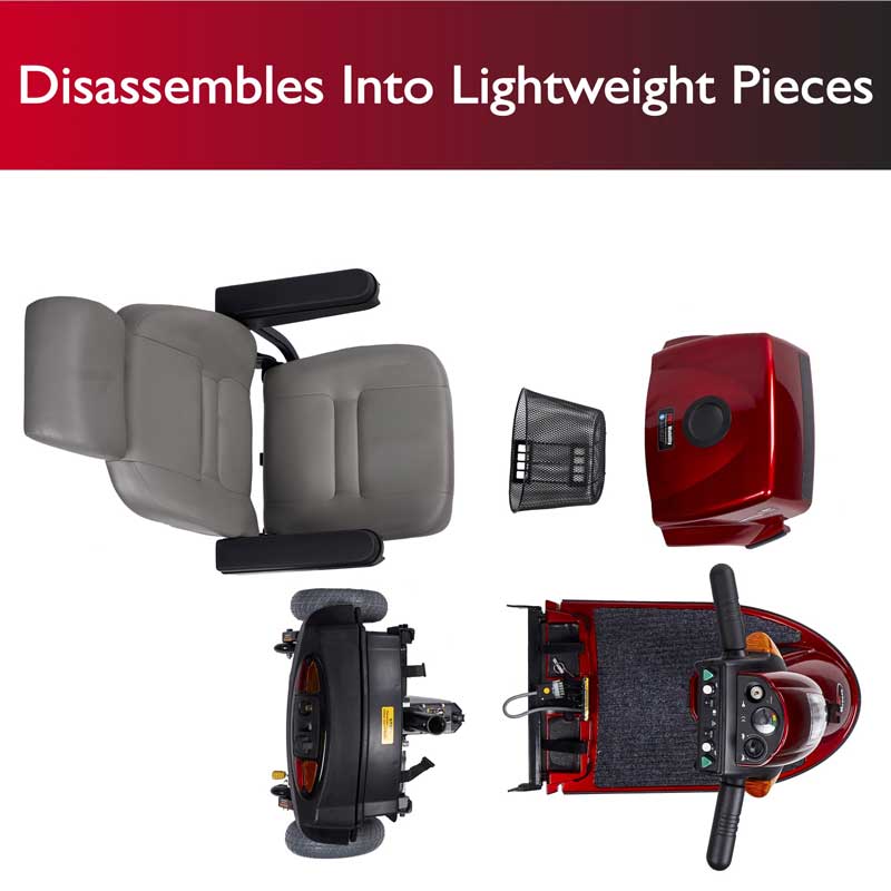 Zip'r Breeze 3-Wheel 24V 250W Heavy Duty Mobility Scooter Blue New