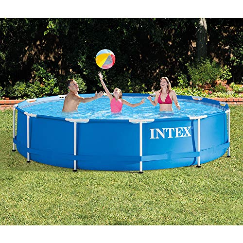Intex 12 Foot x 30 Inch Above Ground Swimming Pool (Pump Not Included) (2 Pack)