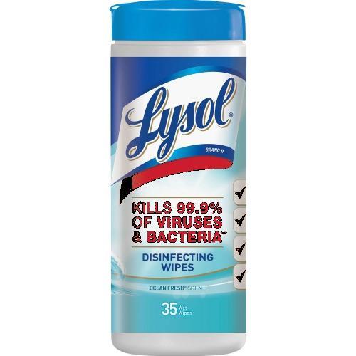 Lysol Ocean Fresh Disinfecting Wipes, Ocean Fresh - 8