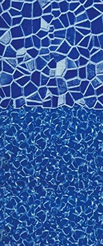 Smartline Cracked Glass 18-Foot-by-33-Foot Oval Liner | Overlap Style | 48-to-52-Inch Wall Height | 25 Gauge Virgin Vinyl | Designed for Steel Sided Above-Ground Swimming Pools