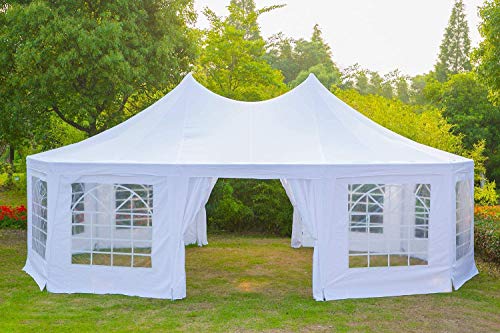 EROMMY 26x19ft Party Tent Gazebo Pavilion Adjustable Removable Sidewalls Shelter for Wedding,Garden