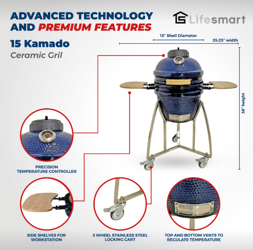 Lifesmart Kamado SCS-K15C 15