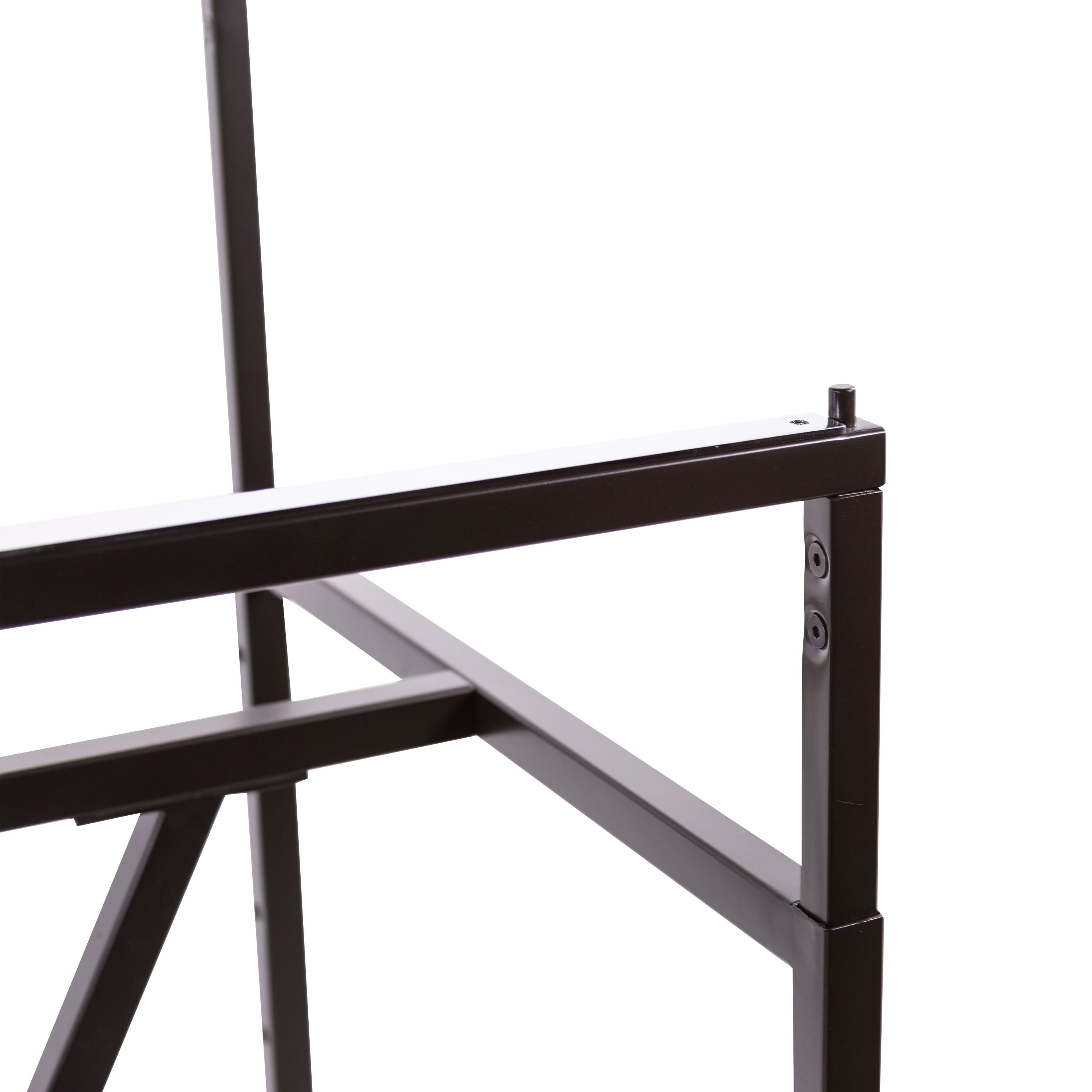 Econoco Linea Double Bar Apparel Rack with V-Brace