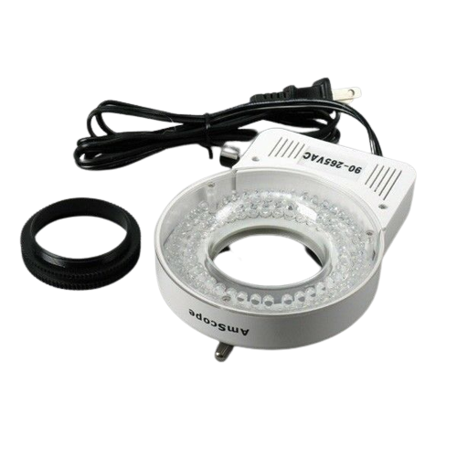 Amscope SM-4BZ-80S 3.5X - 90X Zoom Magnification Circuit Inspection Stereo Microscope with 80 LED Light New