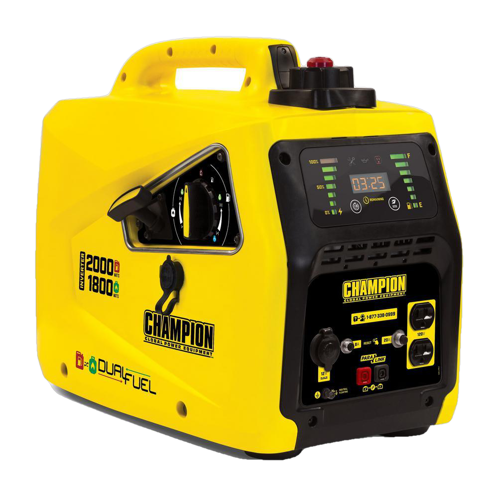 Champion 100402 1600W/2000W Dual Fuel Inverter Generator New