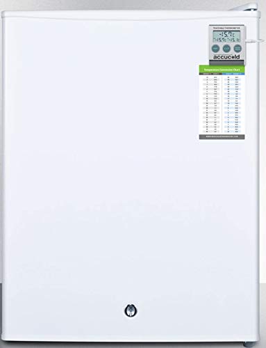 Summit Appliance FS30L7MED Compact Commercially Listed All-Freezer with Alarm, Manual Defrost, Hospital Grade Cord, Adjustable Thermostat, External Thermometer, Flat Door Liner and Lock