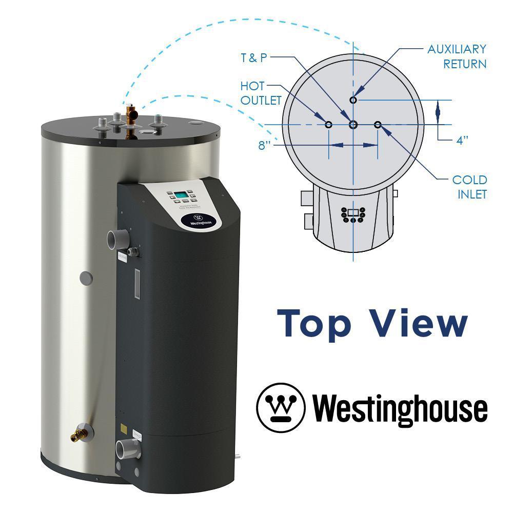 Westinghouse WGR050NG076 50 Gal. 10 Year 76000BTU 97% High Efficiency Natural Gas Water Heater New