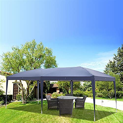 Large Gazebo, Steel Frame Garden Gazebos, Waterproof Outdoor Party Tent, Seasons Essential Pop Up Shelter, 3 x 6M (Blue)
