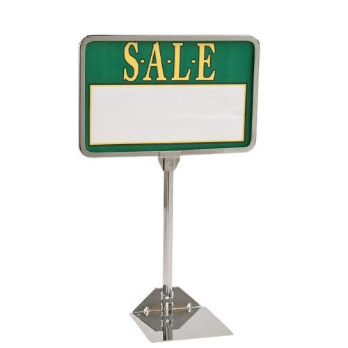 Econoco Metal Sign Holder With Round Corners With SHOVEL BASE (30 Pcs. Per Carton)