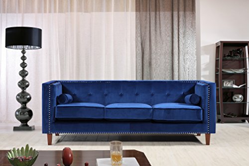 US Pride Furniture S5369N-S5372N-S Sofas, Blue