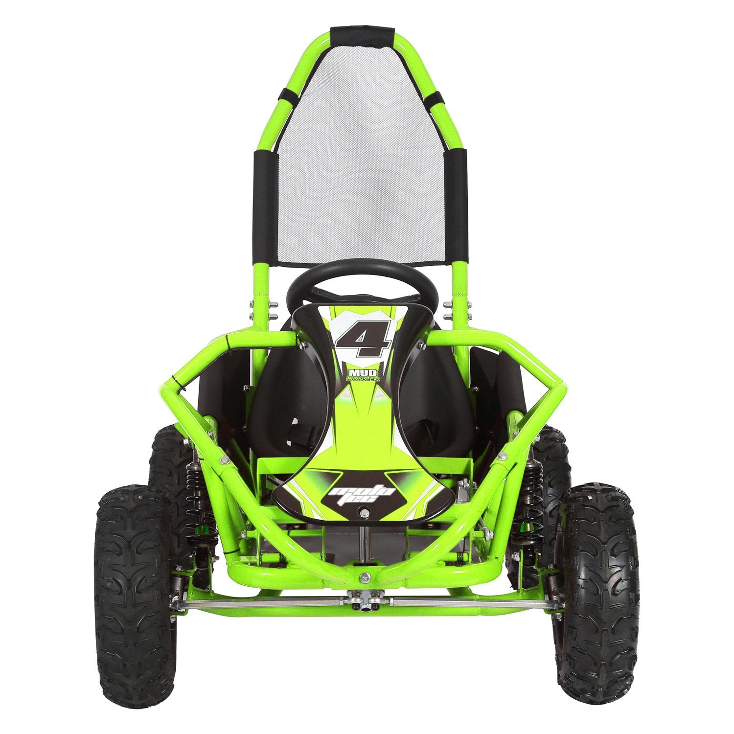 MotoTec Mud Monster Full Suspension Gas Powered 98cc Kids Go Kart