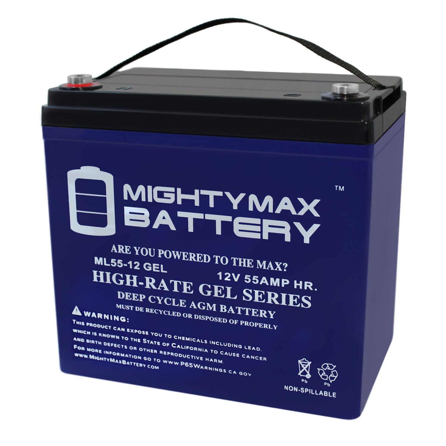 Mighty Max Battery 12V 55 Ah Sealed Gel Battery