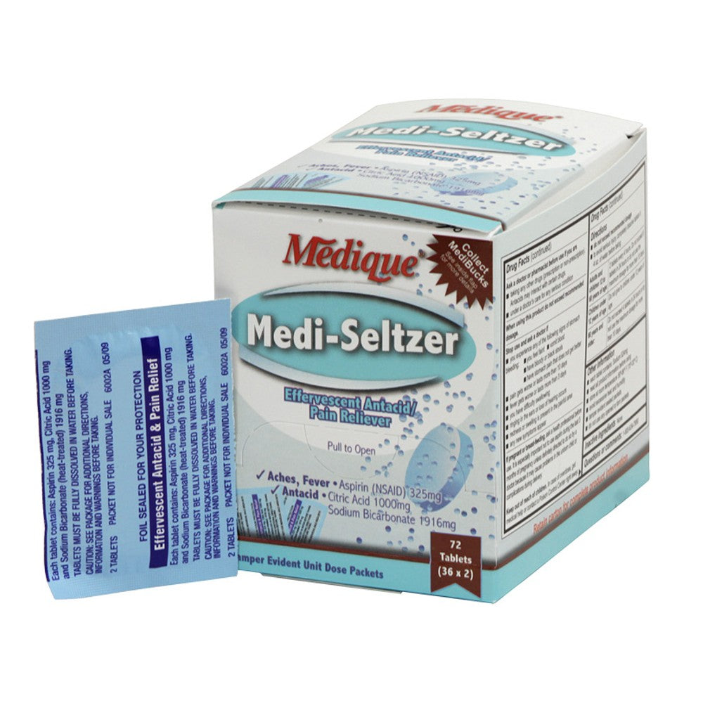 Medique Medi-Seltzer Stomach Relief Effervescent Tablets