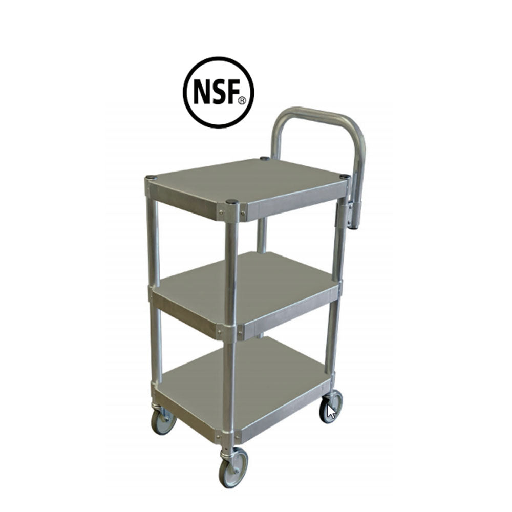 PVI Food Service Aluminum 3-Shelf Utility Cart