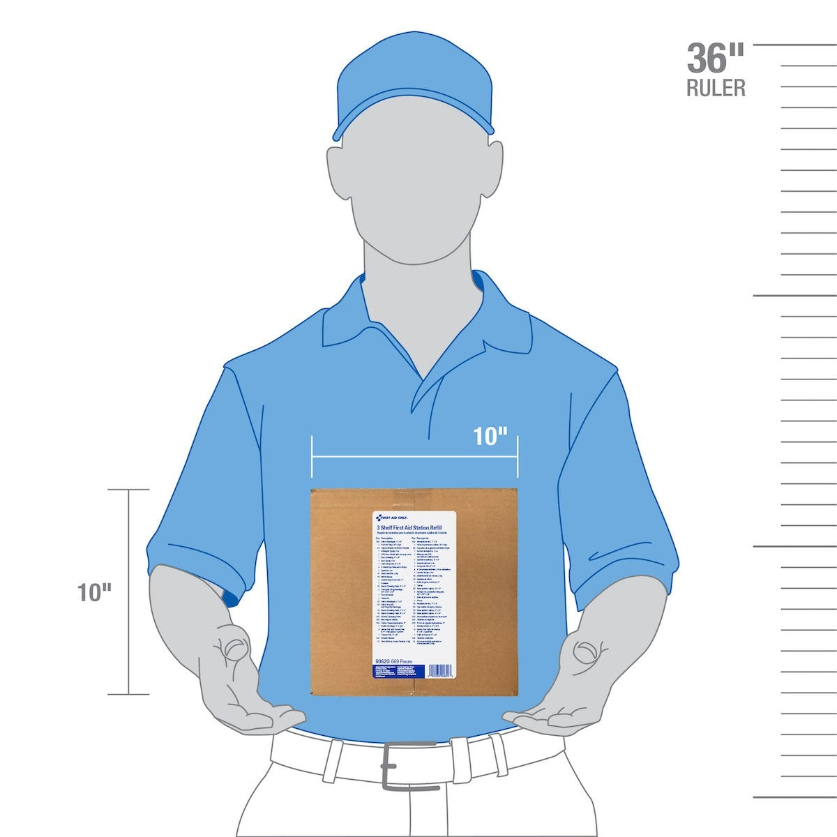 First Aid Only 3 Shelf First Aid Refill With Medications, ANSI A+ Compliant (2 per order)