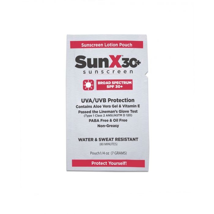 First Aid Only SunX30 Sunscreen Lotion Packets (Case of 300)