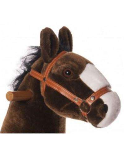 PonyCycle Vroom Rider U Series U421 Ride-on Dark Brown with White Hoof Large New