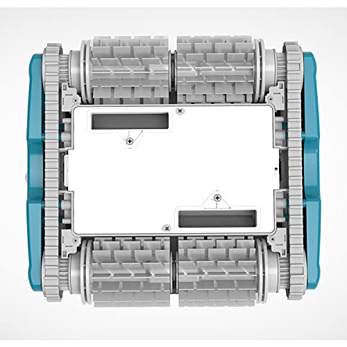 Aquabot Emerald 300 APP Automatic Dual PVC Brush Robot Universal In Ground Pool Cleaner Machine w/ 4D Ultra Fine Microfiber Filtration & 59 Foot Cord