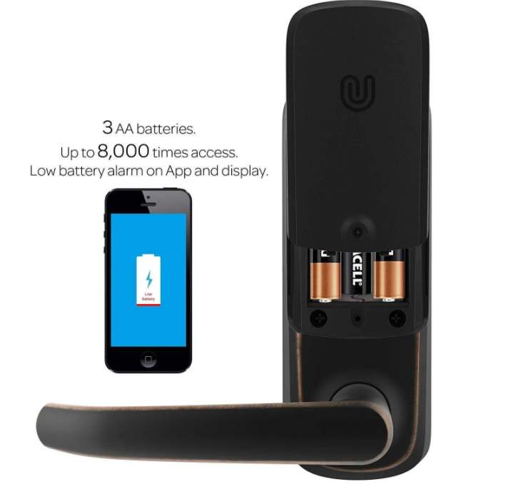 U-Tec UL3 BT (2nd Gen) Smart Lever Lock in Aged Bronze New